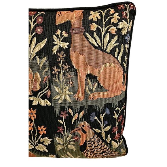 Robert Allen Woodland Animal Tapestry Throw Pillow 13x11 - Picture 4 of 4